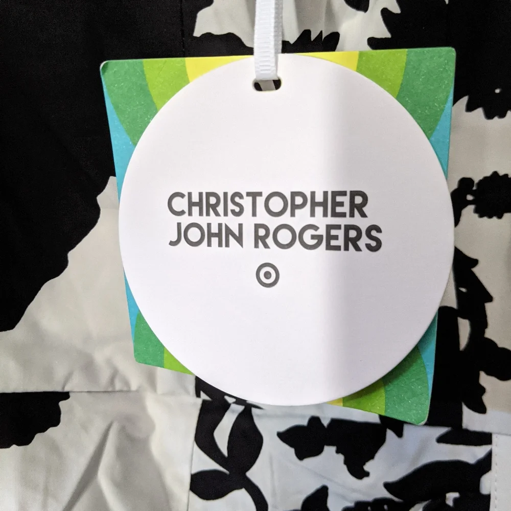 Christopher John Rogers Black White Dress sz. 4 - Picture 14 of 15